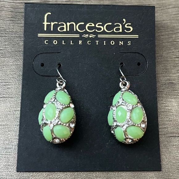 "MINT" DANGLE EARRINGS - Picture 1 of 4